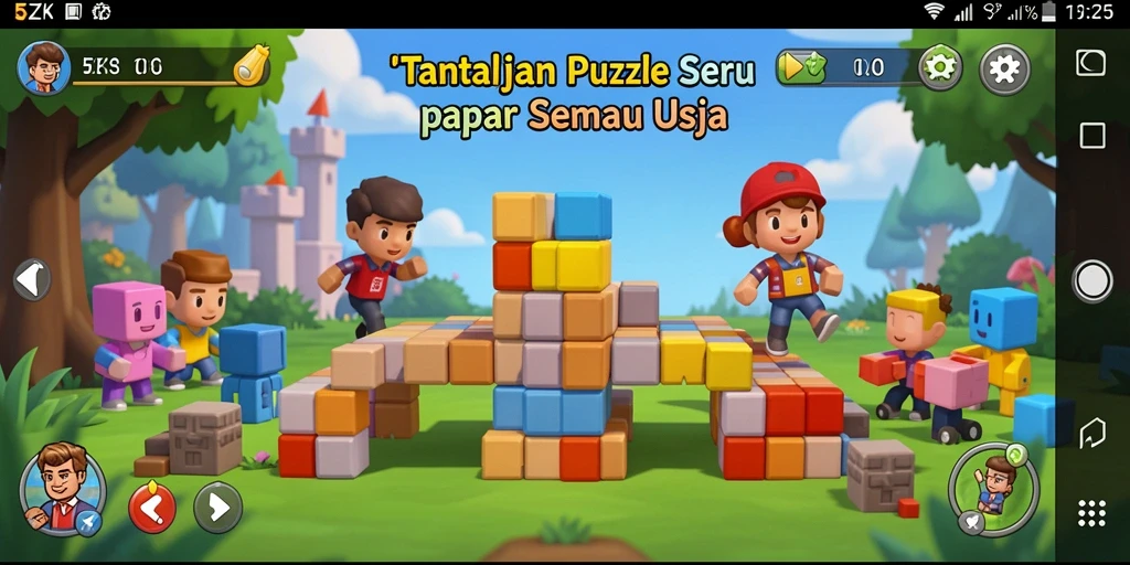 Tampilan gameplay 5ZK dengan berbagai teka-teki menantang yang menarik.