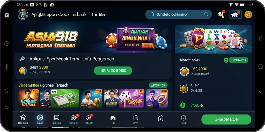 Tampilan screenshot utama ASIA918 menampilkan fitur taruhan yang menarik.