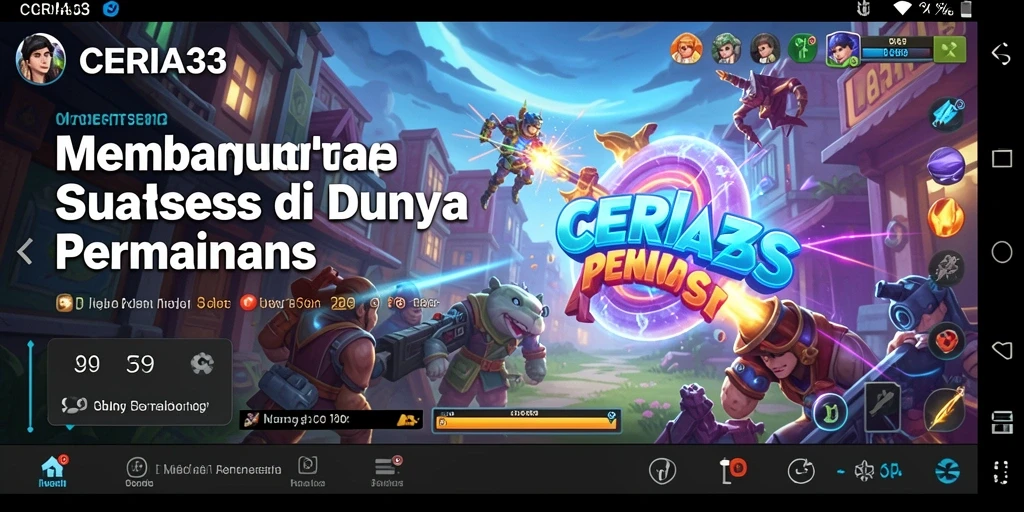 Tangkapan layar gameplay CERIA33 menampilkan strategi dan pertempuran yang mendesak.