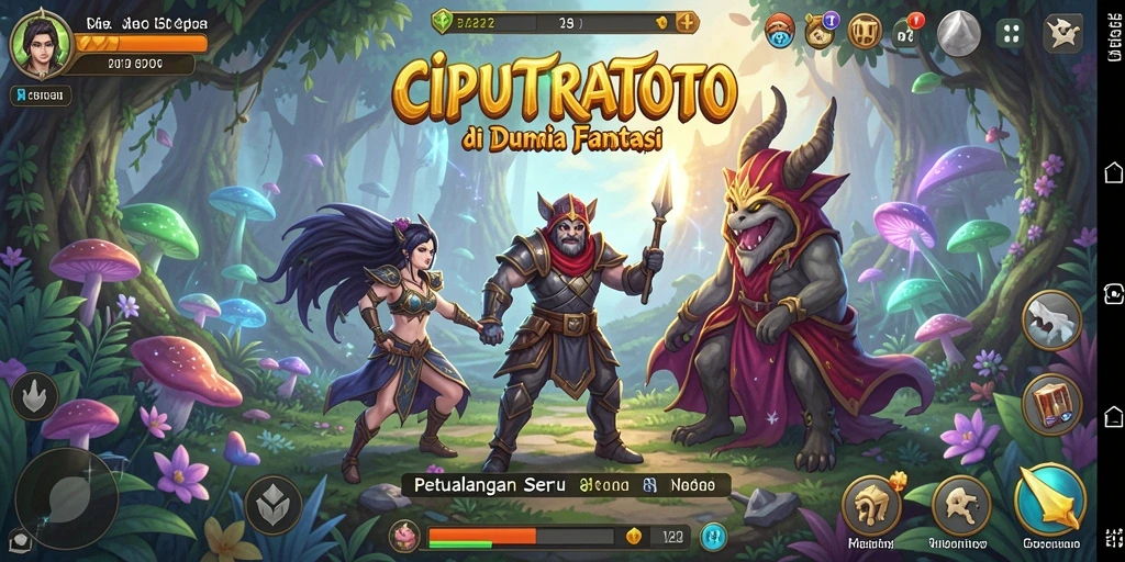 Menampilkan gameplay petualangan di dunia fantasi penuh tantangan.