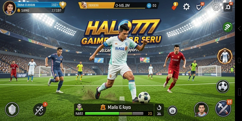 Tangkapan layar utama HALO777 yang menampilkan aksi olahraga intens.