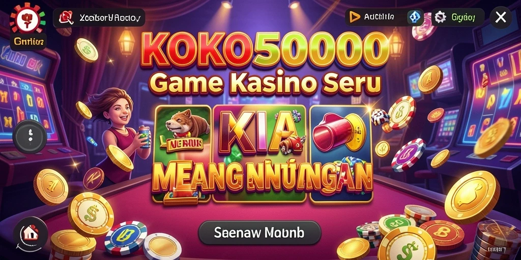 Screenshot gameplay KOKO5000 yang menampilkan suasana kasino yang menarik.