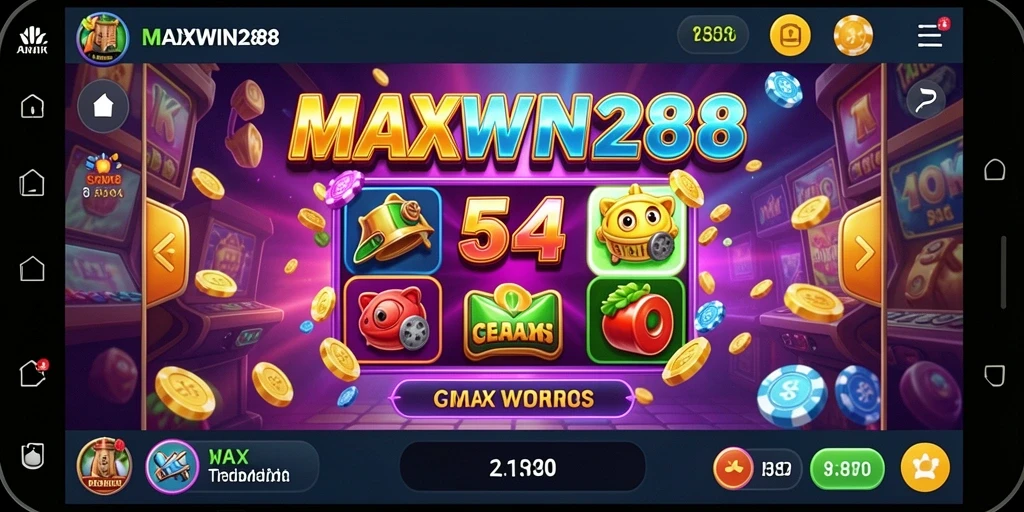Screenshot gameplay Slot MAXWIN288 yang menunjukkan suasana bermain yang menarik.