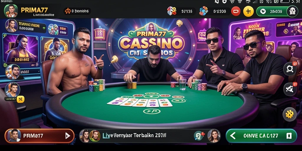 Tampilan gameplay Live Casino PRIMA77 yang menarik dan interaktif.