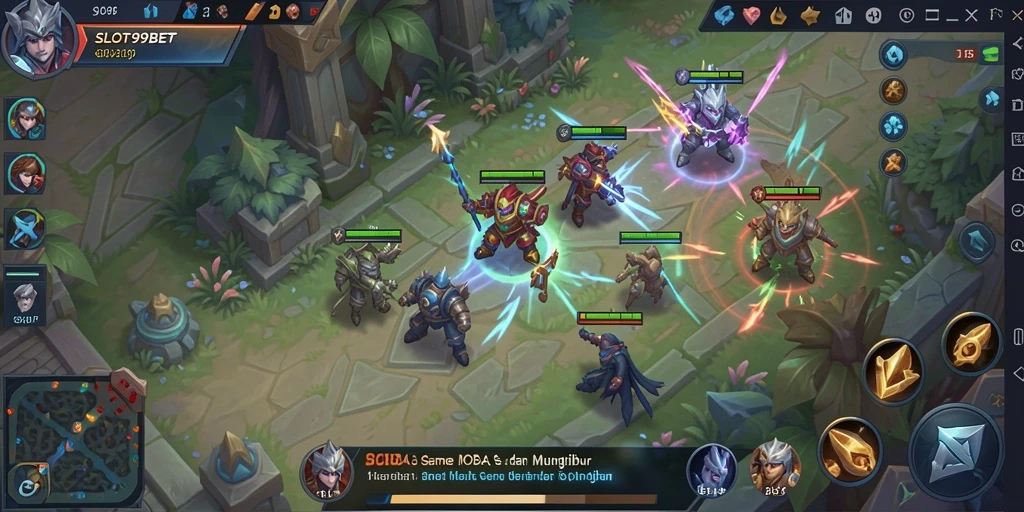 Tampilan seru aksi gameplay dalam SLOT99BET